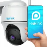 IP kamera Reolink Argus PT, 5 MP, WiFi 2,4/5 GHz, su žmogaus atpažinimu