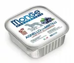 &Scaron;unų konservai Monge Fruit M su ėriena ir mėlynėmis, 150 g
