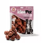 &Scaron;unų skanėstai ideaPet, mink&scaron;tos mazgės su ėriena, 5 cm, 500 g