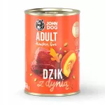 &Scaron;unų konservai JOHN DOG su &scaron;erniena ir moliūgu, 400 g