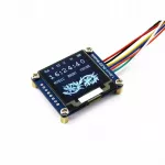 OLED ekranas 1,5" 128x128 balta, SPI/I2C, SSD1327