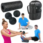 Masažinis volas pratimams, EPE putplastis, komplektas, GYMTEK
