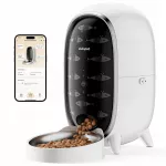 Automatinis &scaron;ėrytuvas DUDUPET 3L su WiFi, pingvino dizainas, iki 15 porcijų per dieną