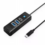 USB-C &scaron;akotuvas, USB-A ir USB-C adapteris, juodas