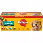&Scaron;unų konservai PEDIGREE su daržovėmis padaže, 40 x 85 g