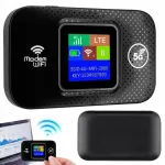 Ne&scaron;iojamas 4G LTE WiFi mar&scaron;rutizatorius su SIM kortele, 2100 mAh, 150 Mbps