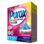 Skalbimo milteliai PUROX COLOR spalvotiems ir &scaron;viesiems drabužiams, 490 g