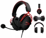 Ausinės HyperX Cloud Alpha, juodos/raudonos