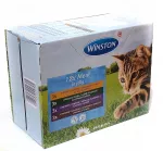 Katinų pa&scaron;aras WINSTON, įvairių skonių gabalėliai drebučiuose, 1,2 kg
