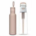 Termosinis butelis Dafi Easy 0,49 l ir filtruojantis butelis Solid 0,7 l su filtru