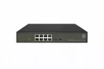 Tinklo jungiklis LevelOne Hilbert, 10 portų, 8 PoE, Gigabit