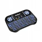 Belaidė mini klaviatūra su jutikliniu kilimėliu Rebel Q5, 2.4 GHz, USB, skirta i&scaron;maniai TV