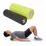 Masažo volelis XTREXO 2-in-1, 33 x 14 cm, EVA putplastis, žalias