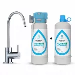Vandens filtravimo sistema Dafi FLOW COMFORT su 2 Basic filtrais (DC10) ir ALTO chromuotu čiaupu