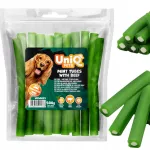 &Scaron;unų skanėstai su mėsa ir mėtomis UniQ Pets, 500 g