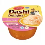 Katėms skirtas Inaba Dashi Delights vi&scaron;tienos ir la&scaron;i&scaron;os pa&scaron;aras, 70 g