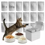 &Scaron;lapių kačių ėdalas Cat Flavours, su upėtakiu ir kepenėlėmis, 20 x 100 g