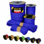 Paracord virvė EDCX 4 mm, 100 m, mėlyna, pagaminta Lenkijoje