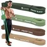 Pasiprie&scaron;inimo gumų rinkinys POWER BAND SET x4 stipriam treniruotėms