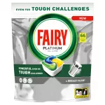 Indaplovių tabletės Fairy Platinum Lemon, 3 x 66 vnt., citrinų kvapo
