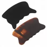 Natūralios jaučio rago Gua Sha masažo plok&scaron;telės veidui ir kūnui, 2 vnt.