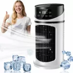 Elektrinis ventiliatorius&ndash;oro kondicionierius su drėkintuvu, 6 greičiai, 300 ml, LED