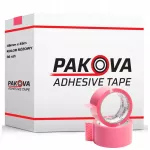 Pakavimo juosta PAKOVA, rožinė, 48 mm x 45 m, 36 vnt. dėžėje