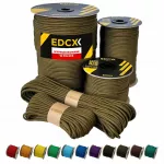 Paracord virvė EDCX 4 mm, 100 m, Coyote Brown, pagaminta Lenkijoje