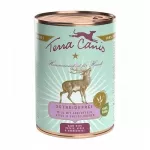 &Scaron;unų konservai Terra Canis be grūdų, su žvėriena, bulvėmis, obuoliais ir mėlynėmis, 400 g