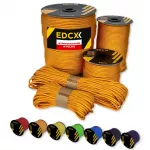 Paracord virvė EDCX 4mm, oranžinė/geltona, 15 m