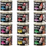 &Scaron;unų ėdalas John Dog Pure Black, įvairių skonių, 12 x 200 g