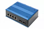Ethernet jungiklis, 6 portai, IP40, 12&ndash;48V