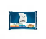 Katės maistas Gourmet Perle mini filė gabalėliai padaže, 4 x 85 g (340 g)