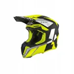 Motociklininko &scaron;almas AIROH TWIST 2.0 LIFT, geltona/mėlyna, matinis, M dydis