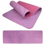 Jogos kilimėlis LIFEFIT RELAX DUO, 183x58x0,6 cm, burgundžio spalvos