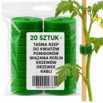 Velcro lipni juosta, 20 vnt., augalų ir kabelių tvirtinimui