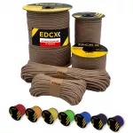 Paracord virvė EDCX 4 mm, 50 m, smėlio spalvos, pagaminta Lenkijoje