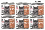 &Scaron;lapias kačių maistas JOHN DOG su la&scaron;i&scaron;a, 6 x 140 g