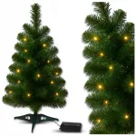 Dirbtinė Kalėdų eglutė su LED ap&scaron;vietimu, 45 cm, su laikmačiu