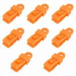 Palapinės spaustukai, 8 vnt., oranžiniai, vėjo nepraleidžiantys