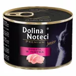&Scaron;lapias kačių maistas Dolina Noteci Junior su kalakutiena, 185 g, 12 vnt.
