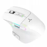 Belaidė pelė Triadyn NEREID, balta, 2 ratukų, Bluetooth, 3200 DPI