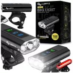 Dviračio žibintas LED 1300 lm 5600 mA priekinis galinis powerbank