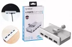 USB &scaron;akotuvas ORICO MH4PU-SV-BP, 4 USB-A, 5Gb/s, stalui