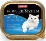 &Scaron;lapi kačių pa&scaron;aras Animonda Vom Feinsten Adult su la&scaron;i&scaron;a ir krevetėmis, 100 g