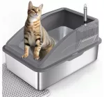 Plieninė dubuo FURTIME XXL, tamsiai pilka, 58x37x28,5 cm, 30 l