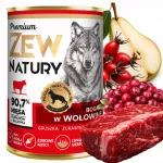 &Scaron;lapias &scaron;unų maistas ZEW NATURY su jautiena, 400 g, suaugusiems &scaron;unims