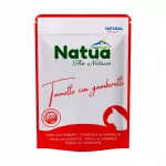 Katėms skirtas Natua Cat natūralus tunas su krevetėmis, 70 g