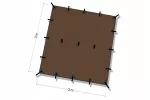 Brezentas DD Hammocks 3x3 m, smėlio rudos spalvos, UV50+