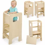 Vaiki&scaron;ka virtuvės pagalbinė kėdutė KITCHEN HELPER, saugi Montessori